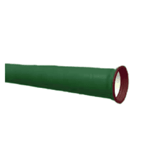 TUBO em ferro fundido para água salgada e salmoura, com pH entre 4 e 12 e temperatura entre 0 e 35°C.